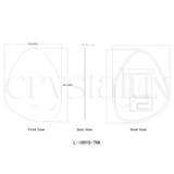 Rock Back-Lit LED Bathroom Mirror | 900 x 700