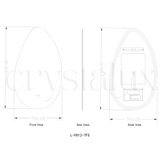 Pebble Back-Lit LED Bathroom Mirror | 1200 x 700