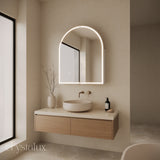 Arch Frameless LED Mirror Cabinet | 1100 x 900
