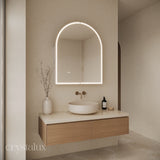 Arch Frameless LED Mirror Cabinet | 1100 x 900