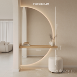 Half-Moon Back-Lit LED Wall-Mount Integrated Shelf Mirror | 1800 x 1000 (Pre-order for late September)