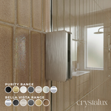 Celine Radius Frameless Shower Screen 2050 | Clear