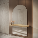 Arch Wall-Mount Integrated Shelf Mirror | 1800 x 1000