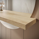 Circle Wall-Mount Integrated Shelf Mirror | 1200 x 1200