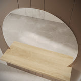 Circle Wall-Mount Integrated Shelf Mirror | 1200 x 1200