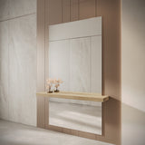 Rectangle Wall-Mount Integrated Shelf Mirror | 1800 x 1000