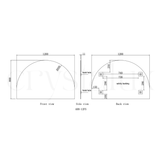 Arch Vanity Mirror Frameless | 800 x 1200