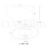 Stone Back-Lit LED Bathroom Mirror | 800 x 1500