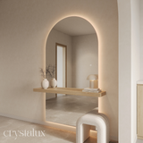 Alba – LED Back-lit Wall Mounted Shelf Mirrors