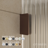 Fluto Radius Frameless Shower Screen 2050 | Fluted
