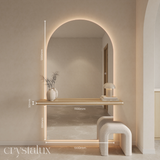 Arch Back-Lit LED Wall-Mount Integrated Shelf Mirror | 1800 x 1000 (Pre-order for mid September)
