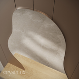 Orka Irregular/Asymmetric Wall-Mount Integrated Shelf Mirror | 1900 x 900
