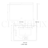 Rectangle Back-Lit LED Bathroom Mirror | 800 x 1200