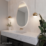 LED Pebble Vanity Mirror Frameless | 1200 x 700