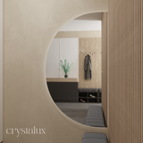 Half Moon Back-Lit Full Length LED Mirror | 1800 x 1000