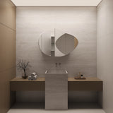 Pebble Mirror Frameless Shaving Cabinet | 700 x 1200