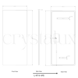 Rectangle Back-Lit Full Length LED Mirror | 1800 x 800