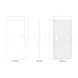 Mega Rectangle Back-Lit Full Length LED Mirror | 2000 x 1000 (Pre-order for mid May)