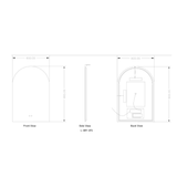 Arch Back-Lit LED Bathroom Mirror | 900 x 600 (Pre-order for mid May)