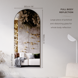 ARIA Full Length Arch Mirror | 1800 x 800