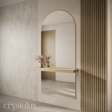 Arch Wall-Mount Integrated Shelf Mirror | 1800 x 800