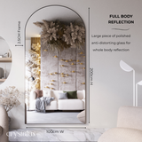 Mega Aria Full Length Arch Mirror | 2000 x 1000