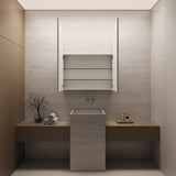 Arch Mirror Frameless Shaving Cabinet | 1100 x 900