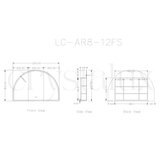 Arch Frameless LED Mirror Cabinet | 800 x 1200