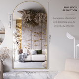 Mega Aria Full Length Arch Mirror | 2000 x 1000