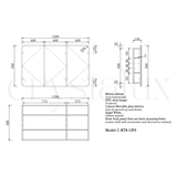 Rectangle Mirror Frameless Shaving Cabinet | 800 x 1200