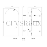 Mega Arlo Frameless Arch Mirror | 2000 X 1000 (Pre-order for early September)