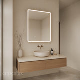 Rectangle Frameless LED Mirror Cabinet | 1100 x 900