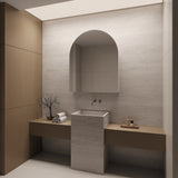 Arch Mirror Frameless Shaving Cabinet | 1100 x 900