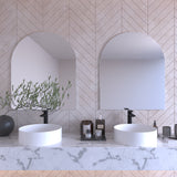 Arch Vanity Mirror Frameless | 900 x 750