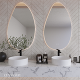 LED Pebble Vanity Mirror Frameless | 1200 x 700