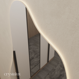 LED Hourglass / Asymmetric Mirror | 1800 x 800