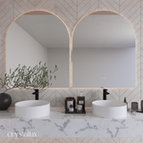 LED Arch Vanity Mirror Frameless | 1100 x 900