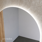 Arch Back-Lit LED Bathroom Mirror | 900 x 750