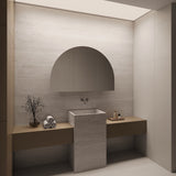 Arch Mirror Frameless Shaving Cabinet | 800 x 1200