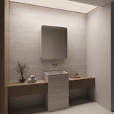 Rectangle Mirror Frameless Shaving Cabinet | 900 x 750