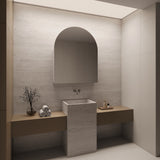 Arch Mirror Frameless Shaving Cabinet | 1100 x 900