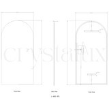 Arch Back-Lit Full Length LED Mirror | 2000 x 1000