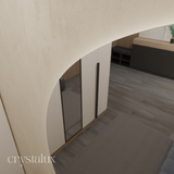 Half Moon Back-Lit Full Length LED Mirror | 1800 x 1000