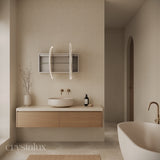 Pebble Frameless LED Mirror Cabinet | 1200 x 700