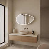 Pebble Frameless LED Mirror Cabinet | 1200 x 700