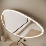 Pebble Frameless LED Mirror Cabinet | 1200 x 700