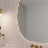 LED Pebble Vanity Mirror Frameless | 1200 x 700