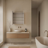 Rectangle Frameless LED Mirror Cabinet | 900 x 750