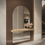 Arch Wall-Mount Integrated Shelf Mirror | 1800 x 1000