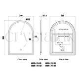 Lumin - Aluminium Framed LED Mirrors